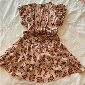 Floral V Neck Dress Size M